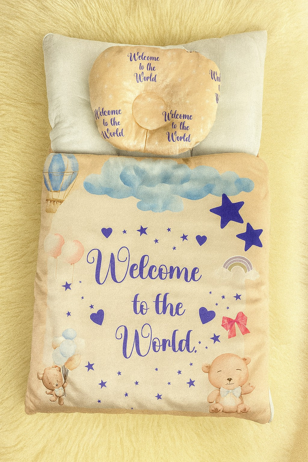 SHT445-Velvet Carry nest with Pillow