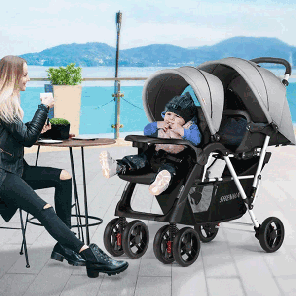 Big Size Foldable Twin Baby Stroller-P738