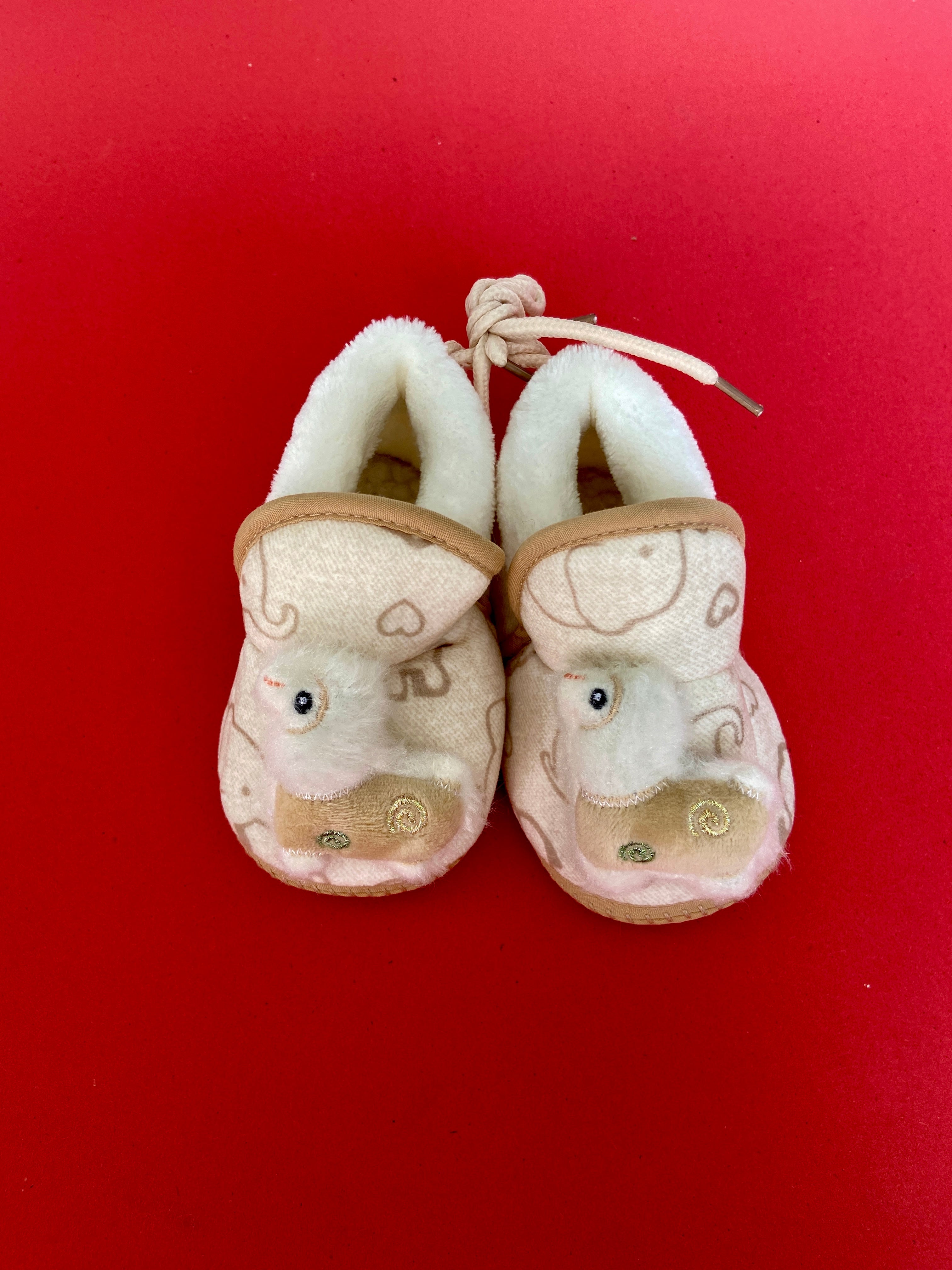 SH558-Furr winter shoes - 0-12M