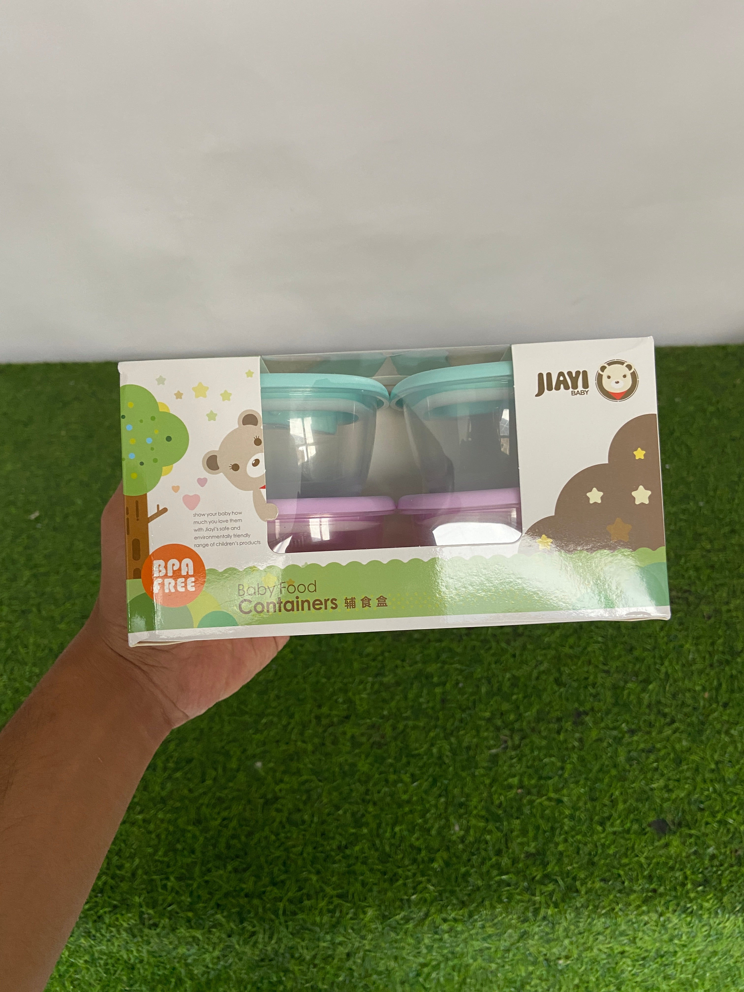 FE211-Pack of 4 baby Food & Milk Containers