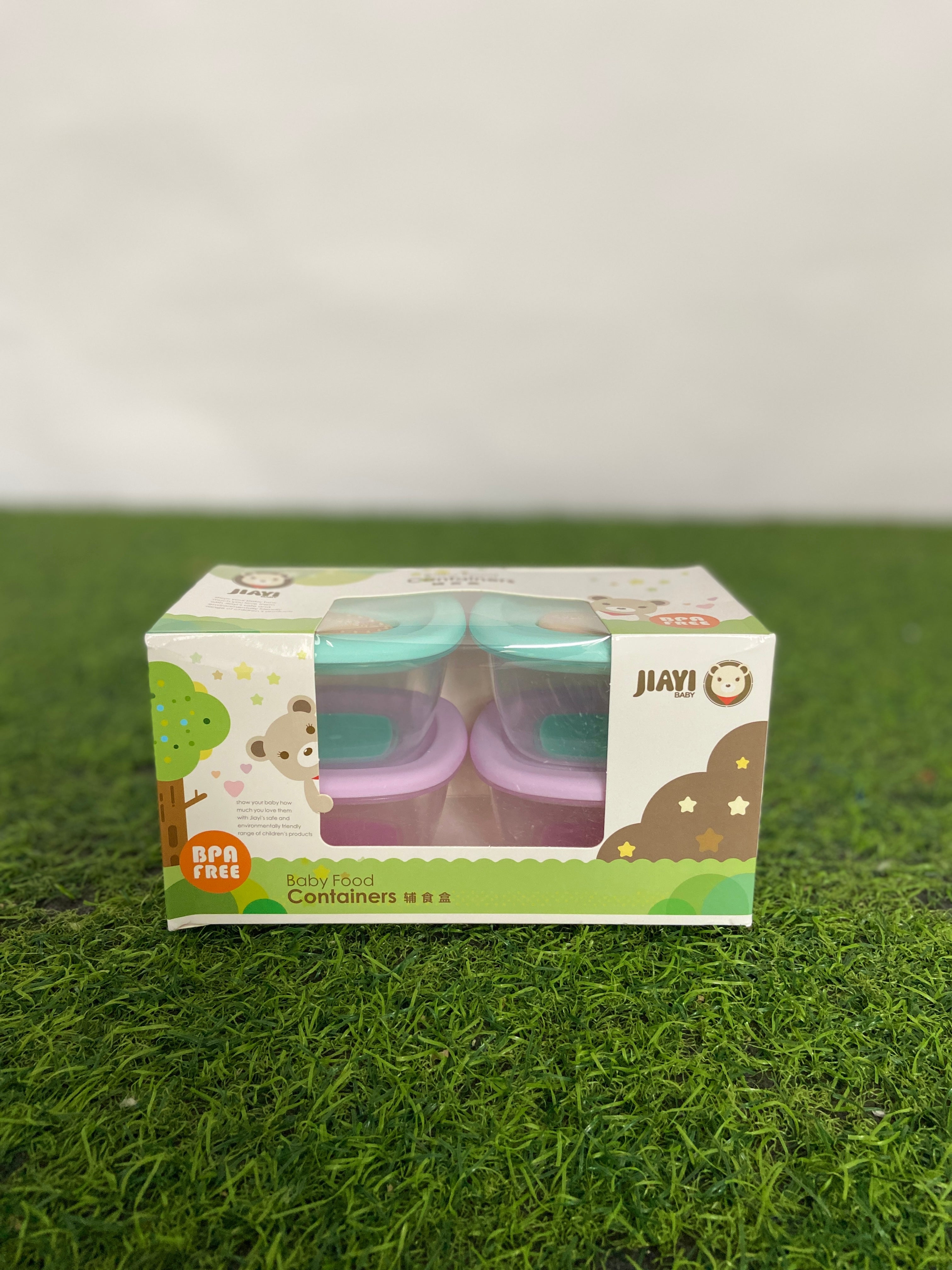 FE211-Pack of 4 baby Food & Milk Containers