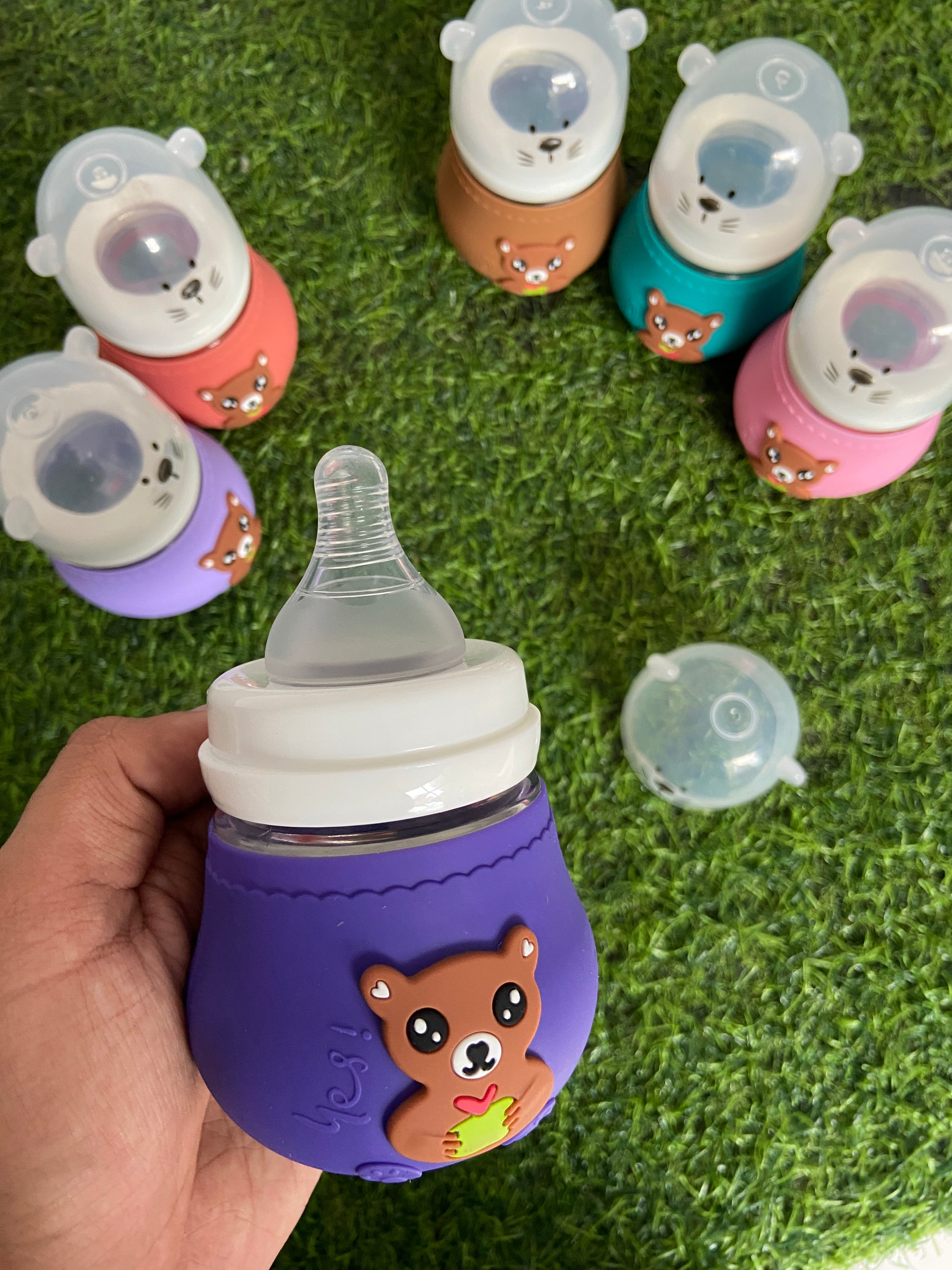 FE203-Kitten theme baby feeding Bottle 120ML