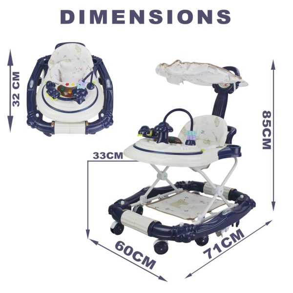 3in1 Baby Walker Convert to Rocker 633-1D