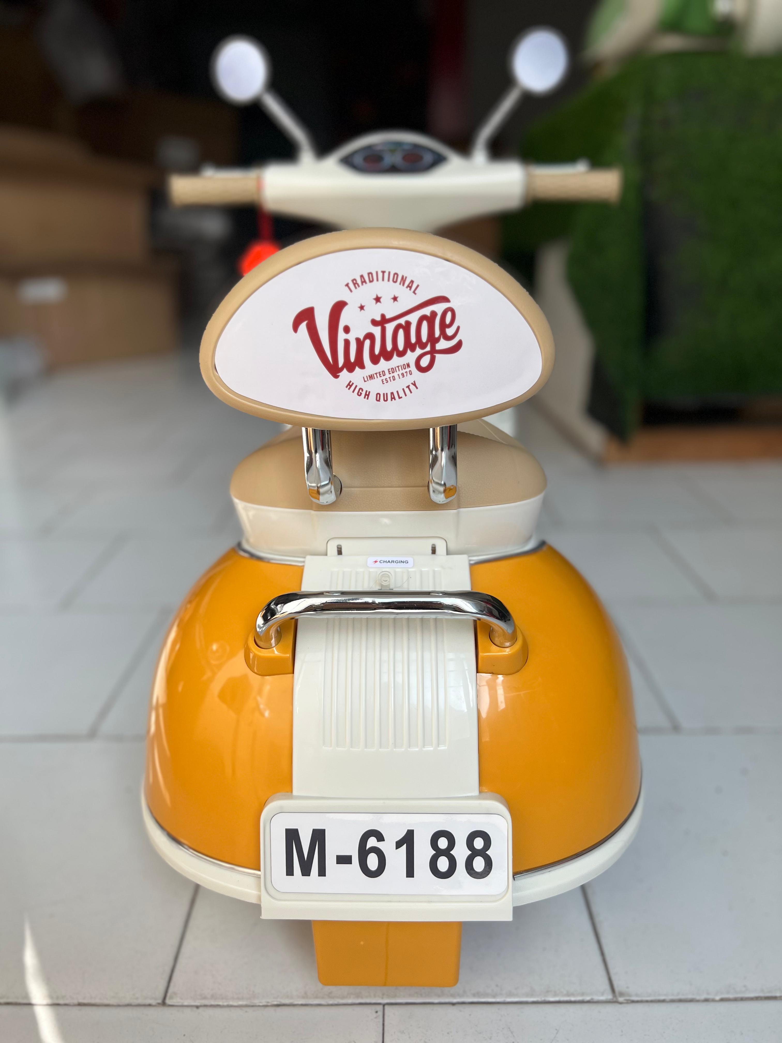 Vintage Battery Operated Vespa Scooter For Kids-M6188