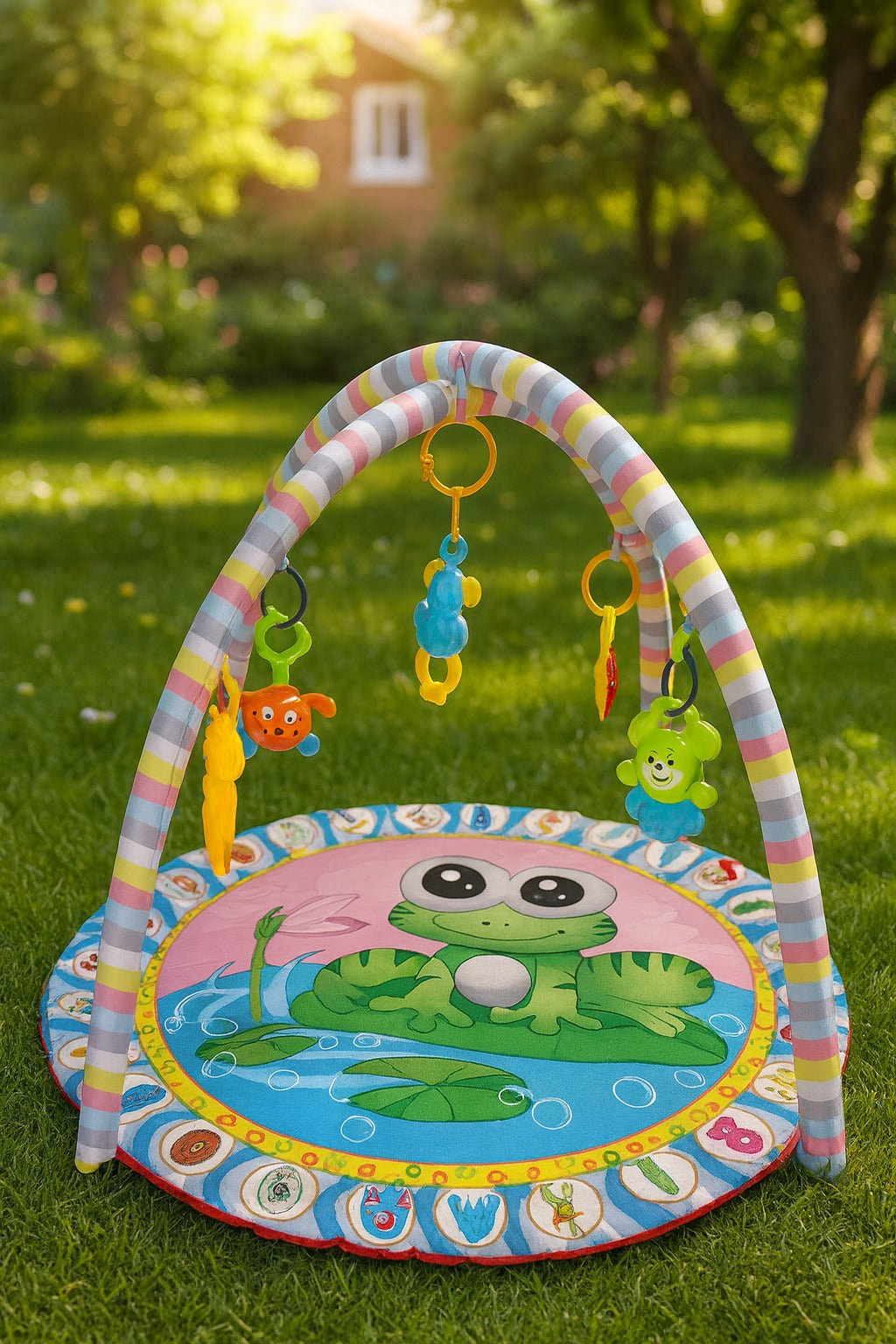 Baby Play Mat with Hanging Toys - Medium Size