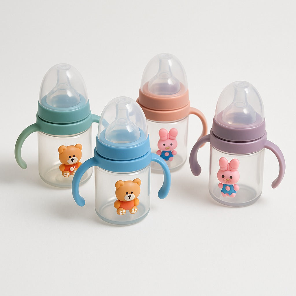 FE196-Bear baby feeding bottle 210ML
