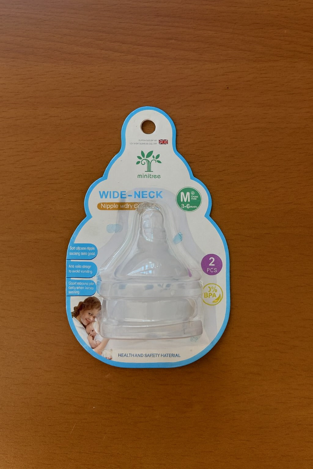 FE184-2 Piece Teat Set Wide Neck (3-6M)